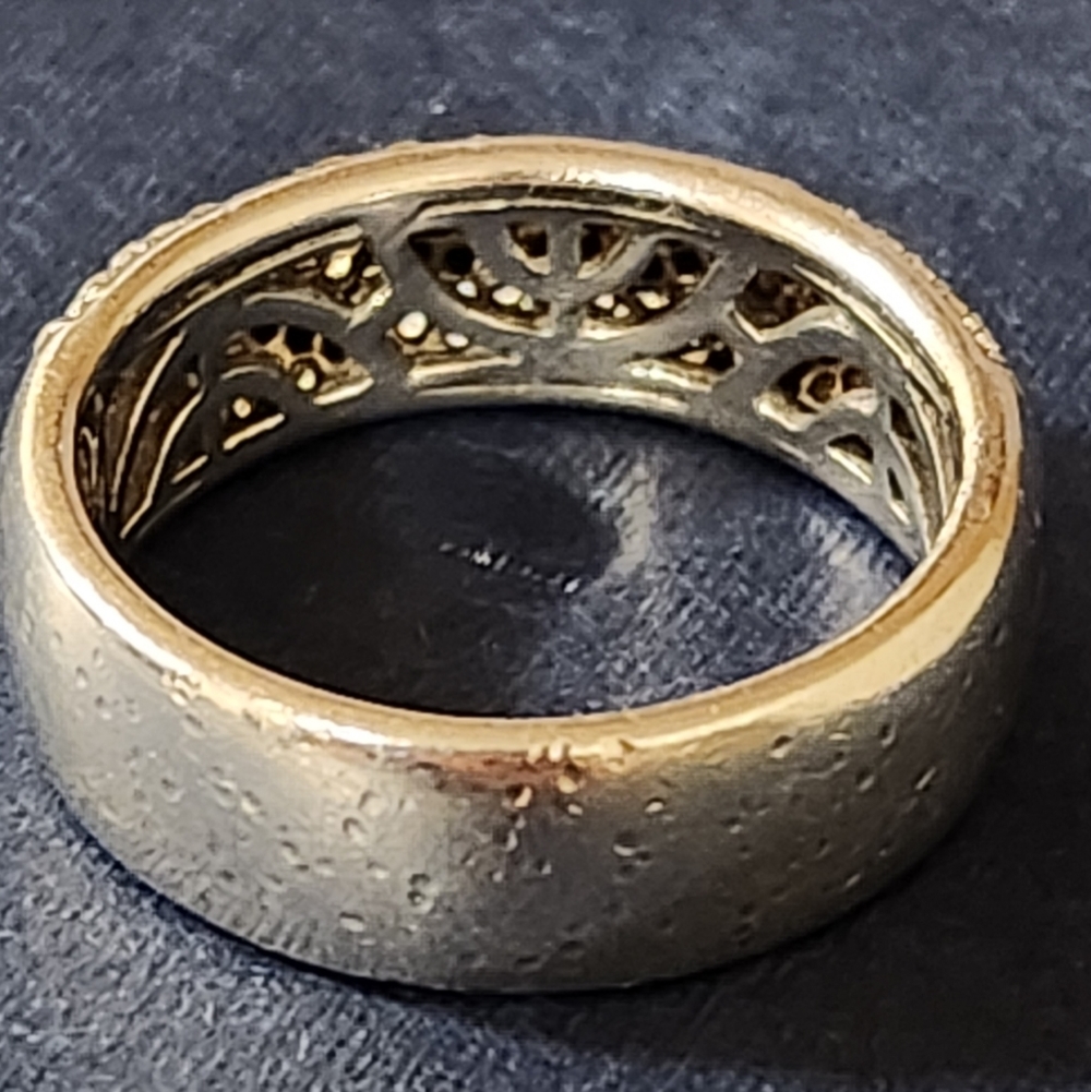 Hidalgo Sterling Silver Simulated Diamond Snake Ring Size 7 - Picture 6 of 8
